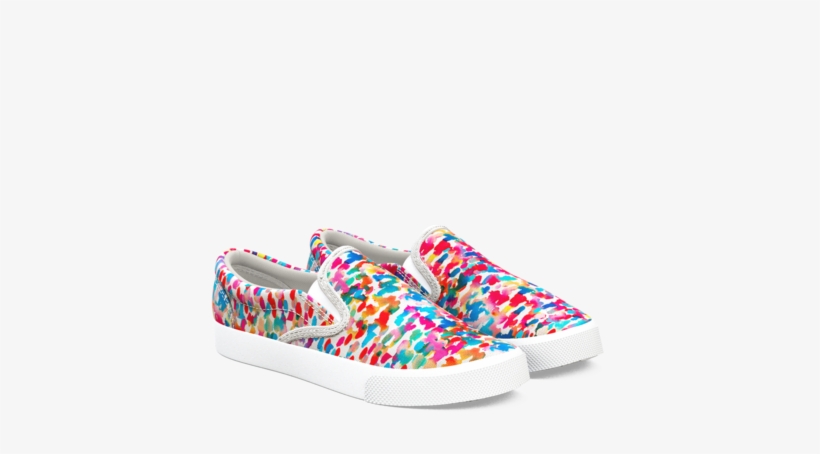 Rainbow Watercolor - Slip-on Shoe, transparent png download