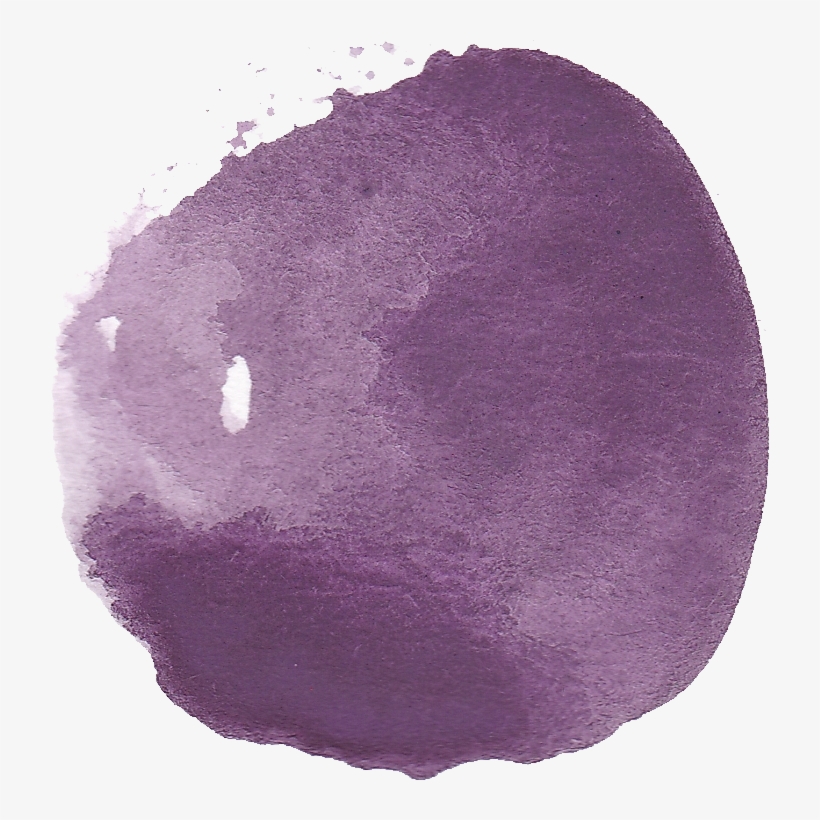 Purple Triangle Banner Png - Purple Watercolor Circle Png, transparent png download