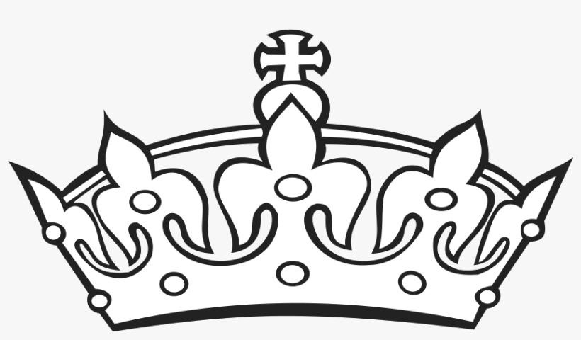 Graphic Free Stock Crown Clipart Watercolor - Crown Clipart Black And White, transparent png download
