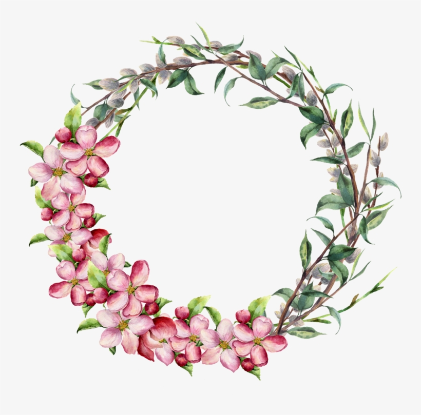 Watercolor Plants - Watercolor Spring Easter Background, transparent png download