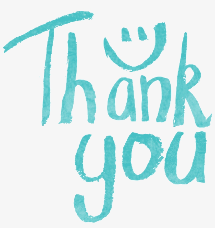 Massage Thankyou Smile Watercolor Handwritten Cute - Chocolate Cake, transparent png download