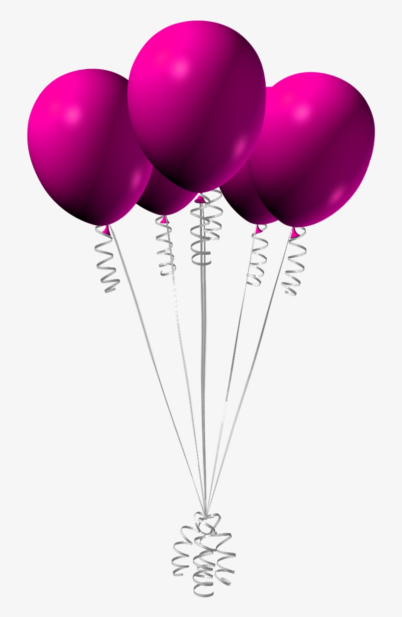 Pink Birthday Balloons Png, transparent png download