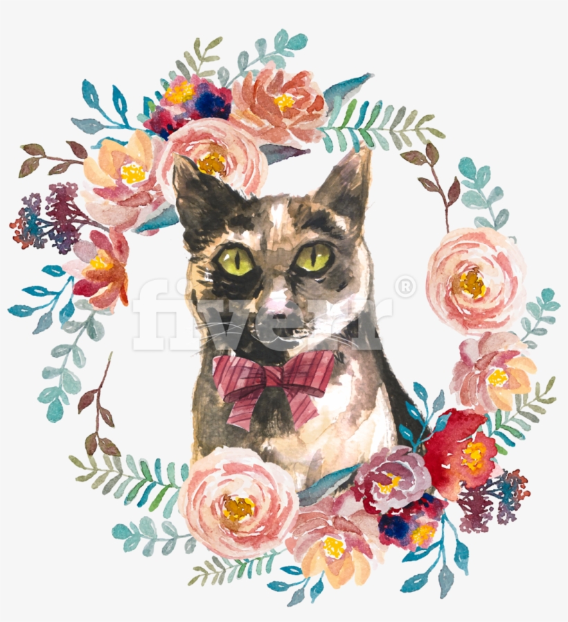 Flower Design Border Round, transparent png download