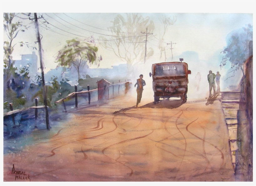 On The Run - Watercolor Painting, transparent png download