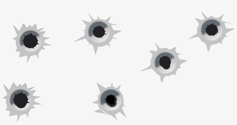 Set Of Holes Three - Bullet Hole Clip Art, transparent png download