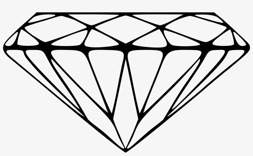 2000px-diamond - Svg - Diamond Drawing Png, transparent png download