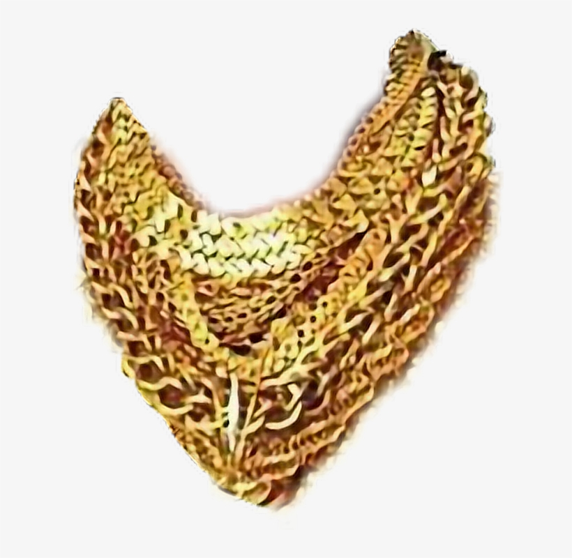 Necklace Gold Chain Chains Necklaces Jewellery Thuglife - Picsart Png Gold Chain, transparent png download
