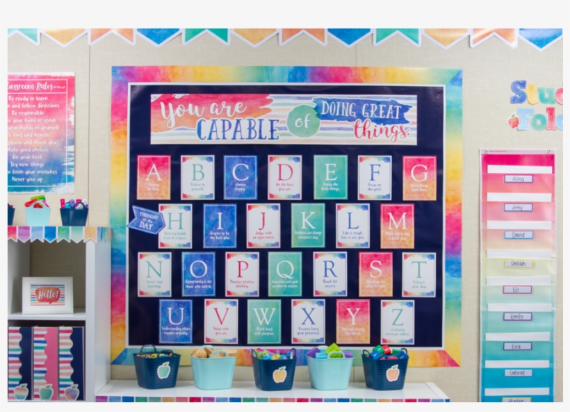 Watercolor You Are Capable Of Doing Great Things Bulletin - You Are Capable Of Doing Great Things Bulletin Board, transparent png download