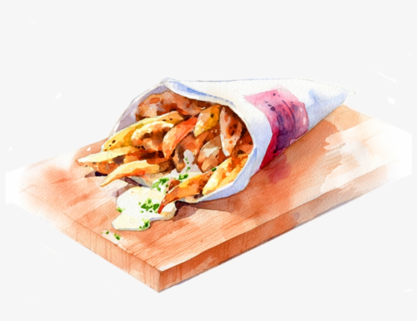 Food Watercolor Png, transparent png download