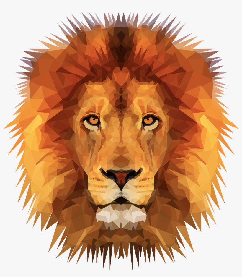 Geometric Lion Png - Wildlife Heritage Foundation, transparent png download