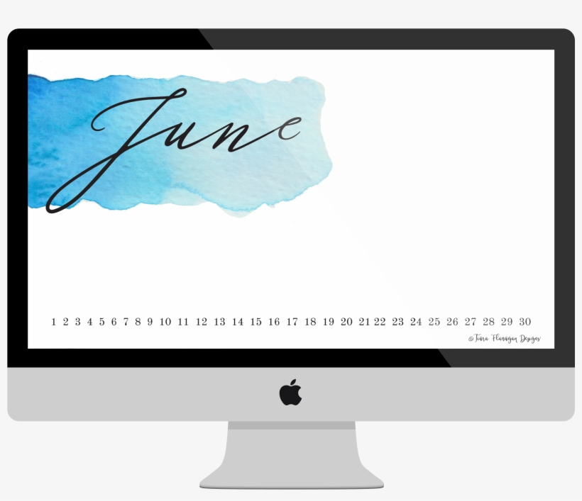 June Watercolor Screensaver - Computer Monitor, transparent png download