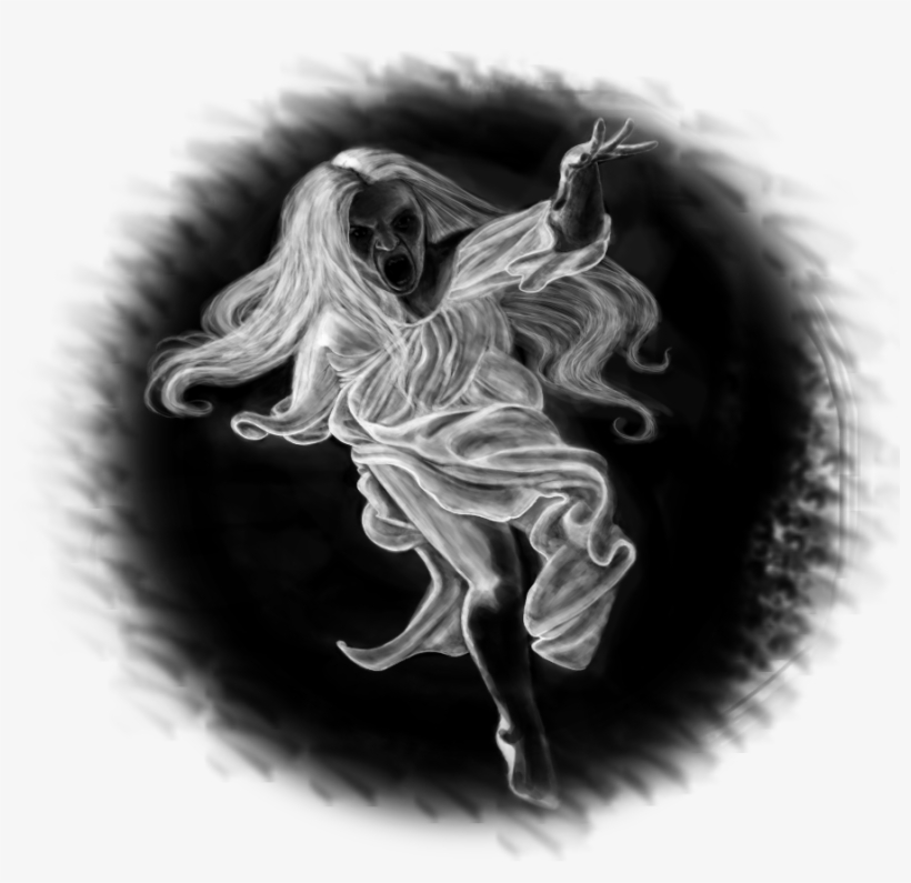 Traditional Painting Halloween Drawing Fantasy Watercolor - Art, transparent png download