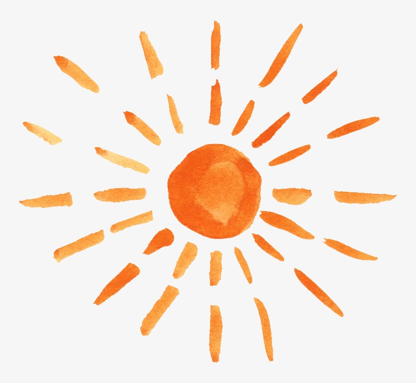 12 Watercolor Sun Vol - Sun Art Watercolor Png, transparent png download