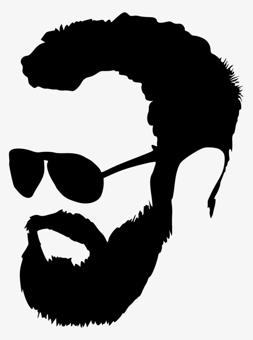 Png File Size - Beard Silhouette Png, transparent png download