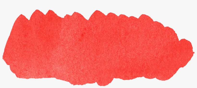 Red Watercolor Png - Red Watercolor Stroke Png, transparent png download
