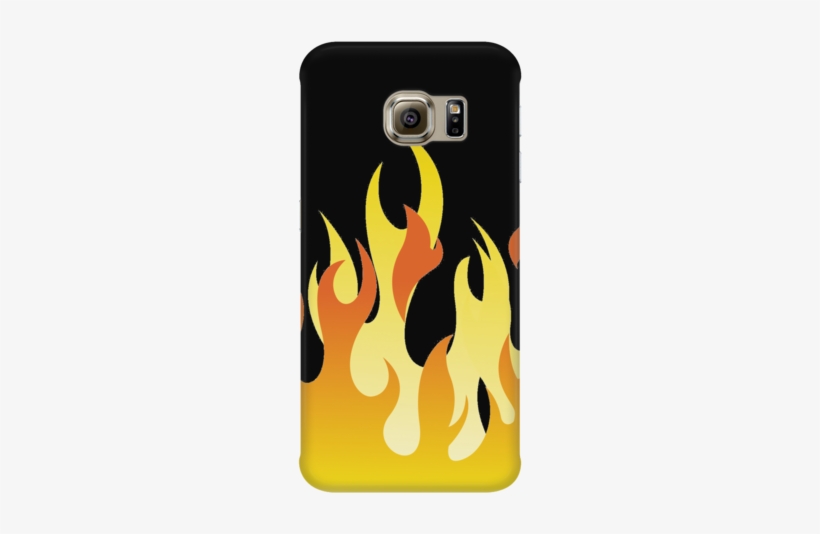 Flames Phone Case - Trained To Serve Jesus At Set Free - Galaxy S6 Edge, transparent png download