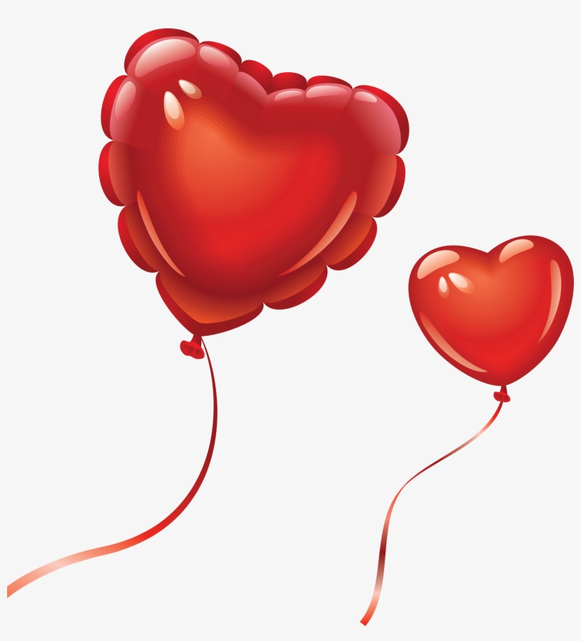 Heart Balloon Png Image, Free Download, Heart Balloons - Heart Balloon Png, transparent png download