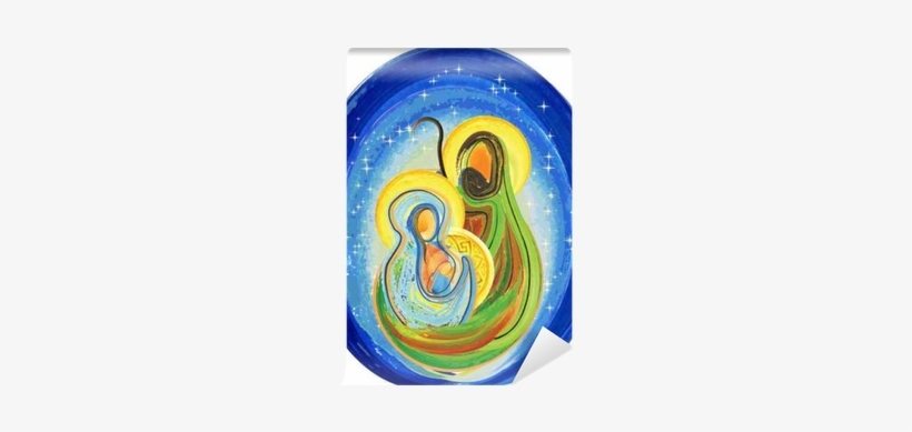 Christmas Religious Nativity Scene, Holy Family Abstract - Holyfamily And Christmas Background, transparent png download