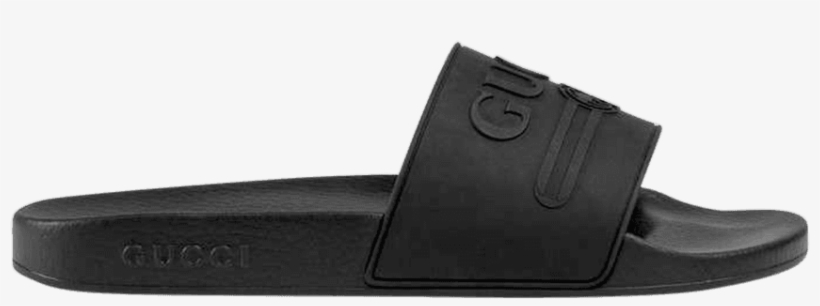 Gucci Logo Rubber Slide - Slide, transparent png download