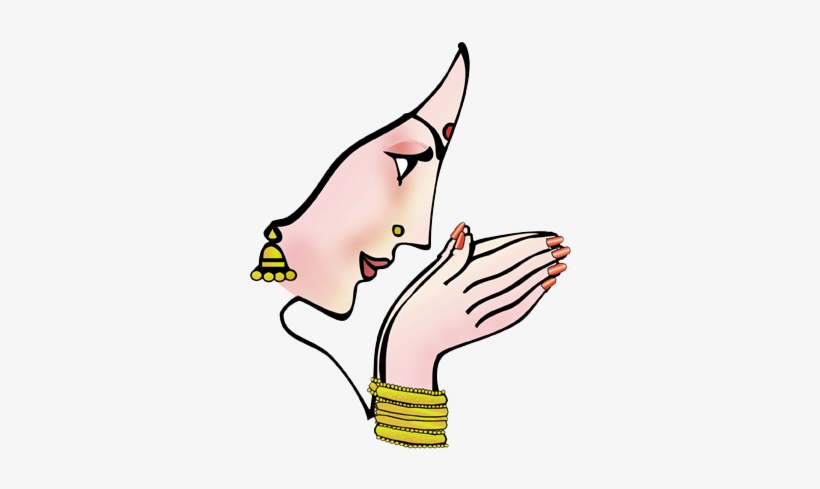 Graphic Royalty Free Library Namaste Hand Clip Art - Ganesh Chaturthi Ki Shubhkamnaye In Hindi, transparent png download