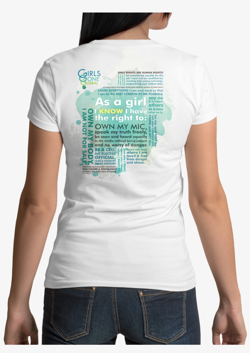 Humanifesto On Watercolor - Blonde And Brunette Matching Shirts, transparent png download