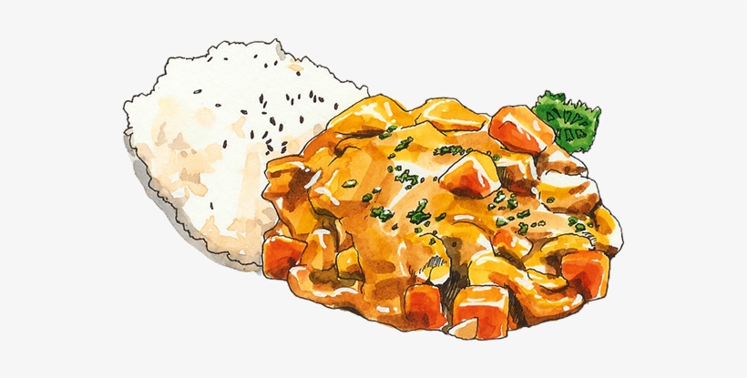 Japanese Food Illustration On Behance - Japanese Illustration Food, transparent png download