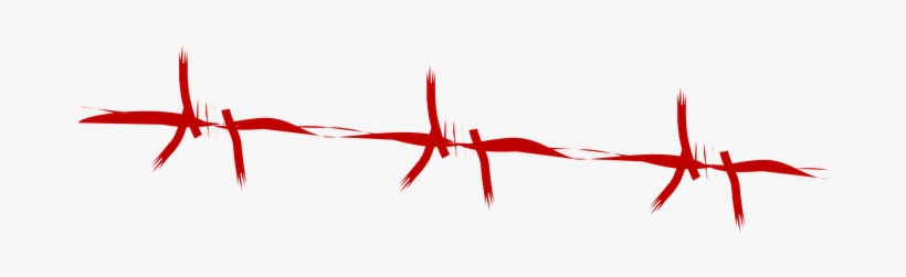 Barbed Wire Protection Blood Keep-out Bloo - Провалка Png, transparent png download