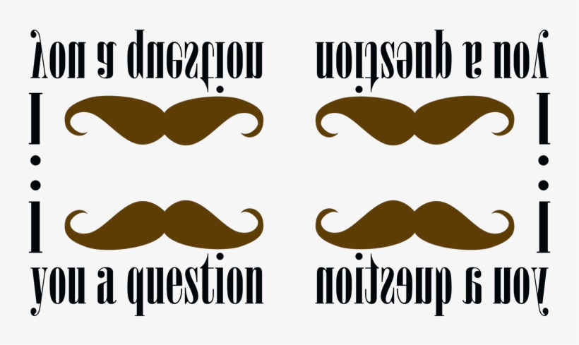 3drose Ps Creations - I Moustache You A Question Hipster, transparent png download