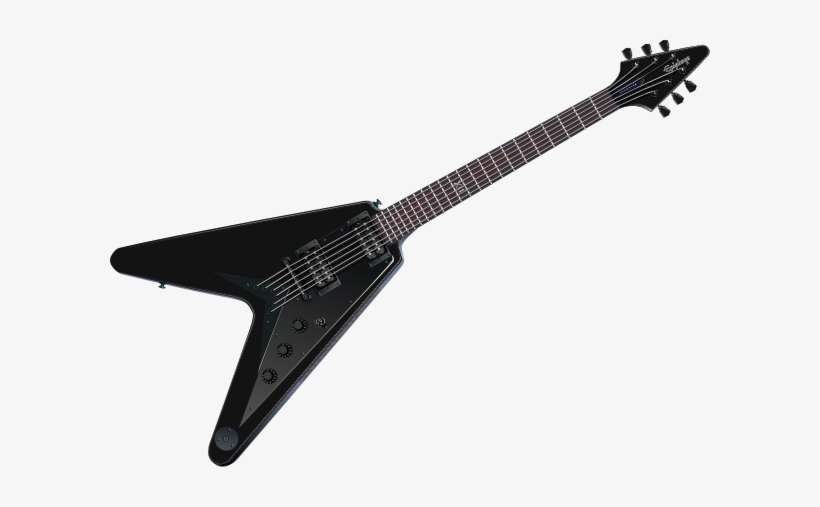 Rock Guitar - Epiphone Flying V Gothic, transparent png download