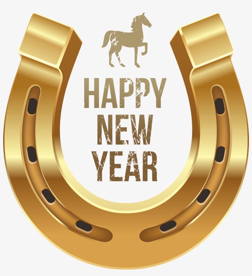 Happy New Year With Horse And Horseshoe Png Clipart - Hard It's Harder If You, transparent png download
