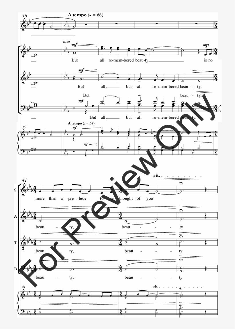 Watercolor Morning Thumbnail - Sheet Music, transparent png download