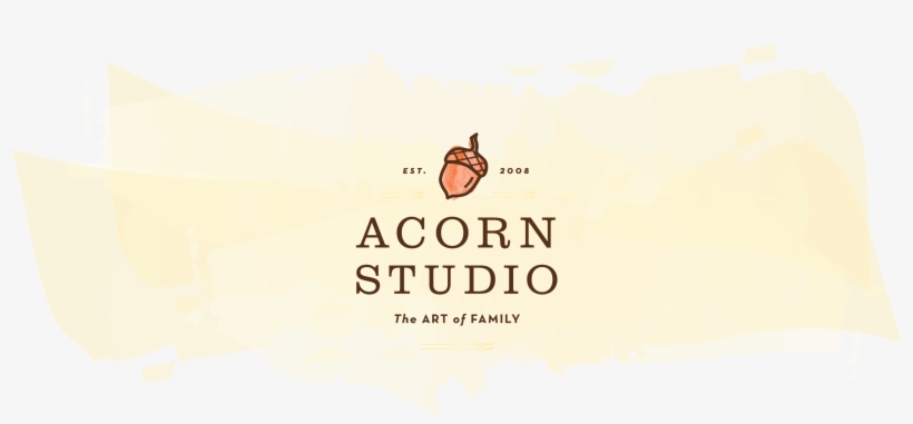 Acorn Watercolor Header 03 - Poster, transparent png download
