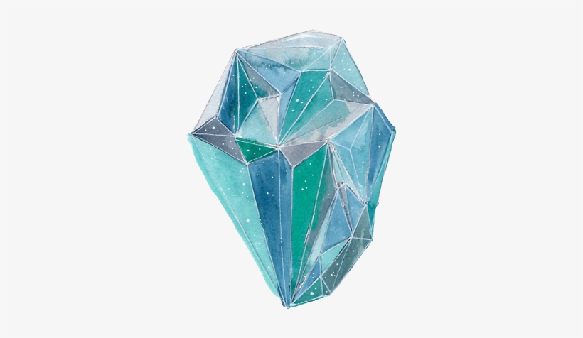 Spacewalker - Png Watercolor Gemstone Transparent, transparent png download