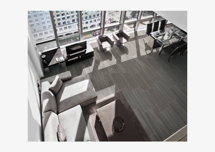 Watercolor Graphite Grey Porcelain Rectangular Matte - Porcelain Watercolor Graphite, transparent png download