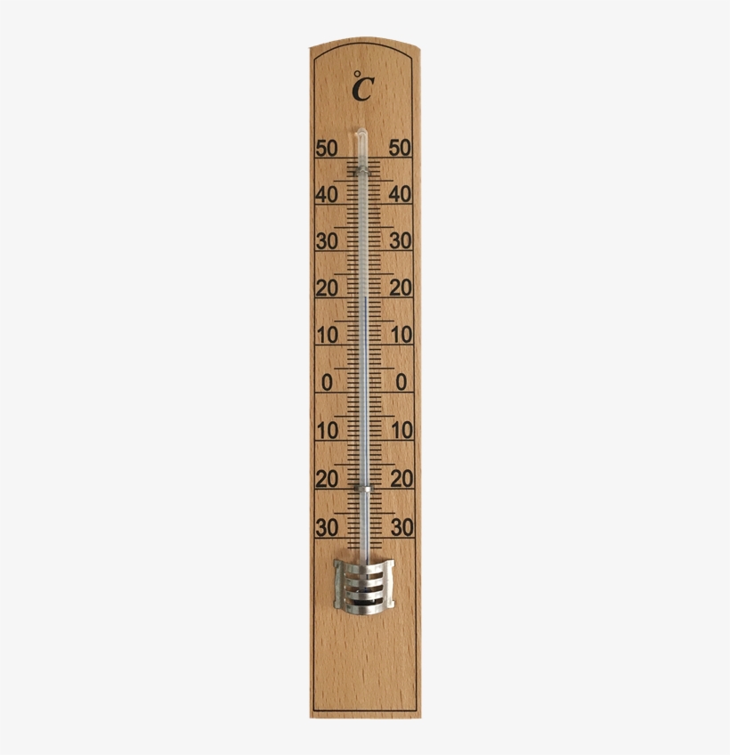 Aqua Systems 20cm Wooden Wall Thermometer - Plywood, transparent png download