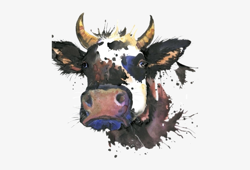 Cow Watercolor, transparent png download