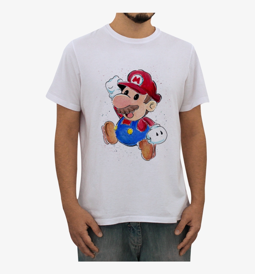 Camiseta Super Mario De Juliana Mattosna, transparent png download