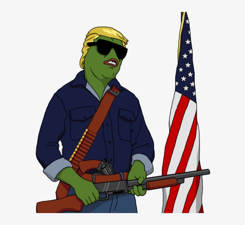 'alt Right' And Trump Supporters Rally Around Anti - Pepe Trump They Live, transparent png download