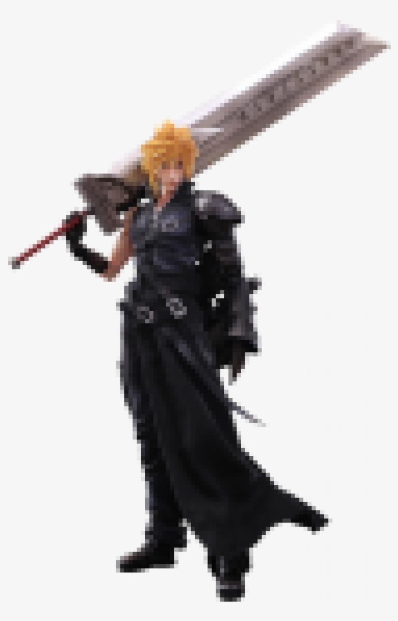 Square Enix Final Fantasy Vii Advent Children Cloud - Play Arts Kai Cloud Strife Figure, transparent png download