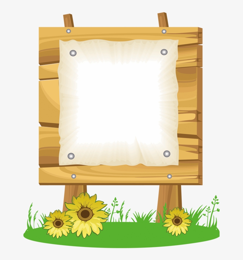 Billboard Transprent Free Download - Marco De Madera Animado, transparent png download