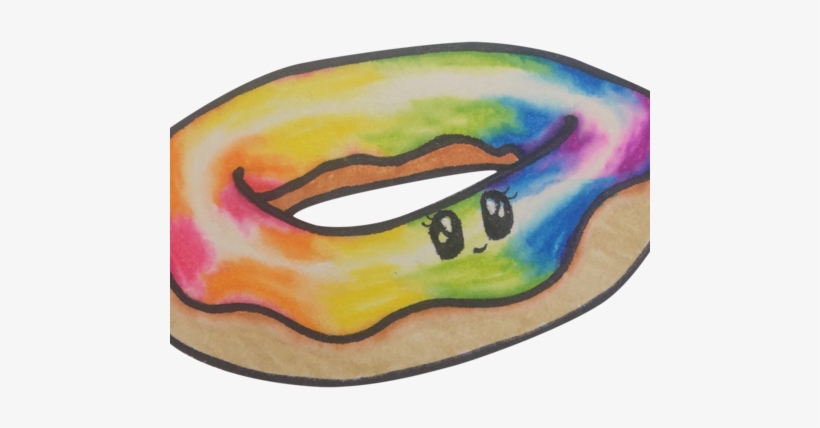 Rainbow Donut - Painting, transparent png download