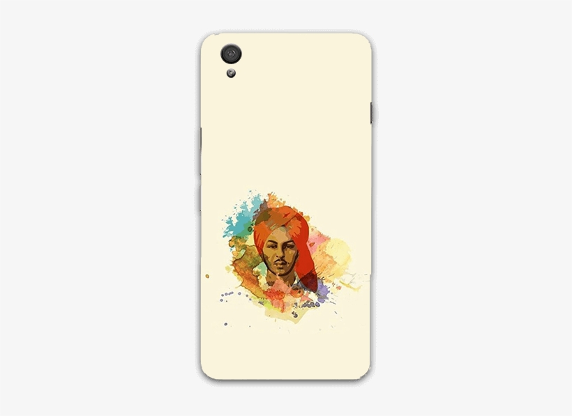 Bhagat Singh With Water Color Oneplus X Mobile Back - Mobile Phone, transparent png download