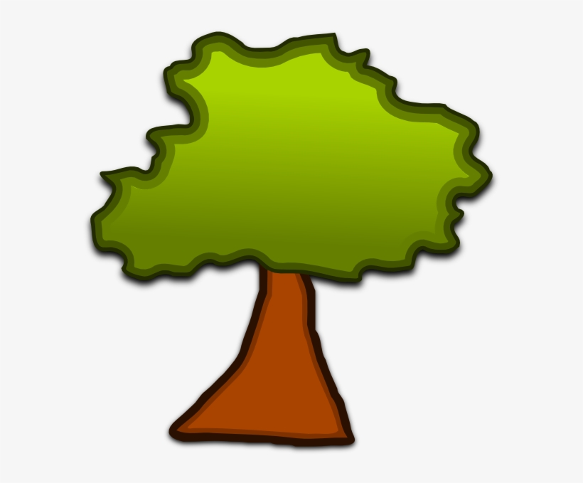 Cartoonish Tree Svg Clip Arts 588 X 599 Px, transparent png download