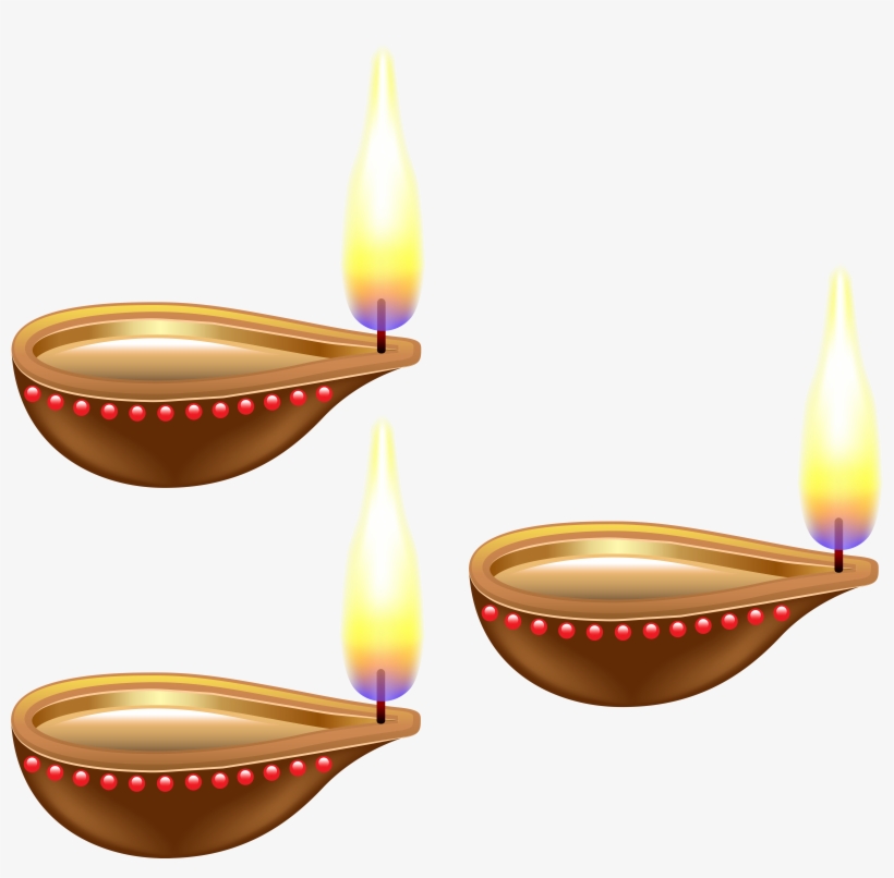 India Candles Transparent Png Clip Art Image - Depavali Oil Lamp Png, transparent png download