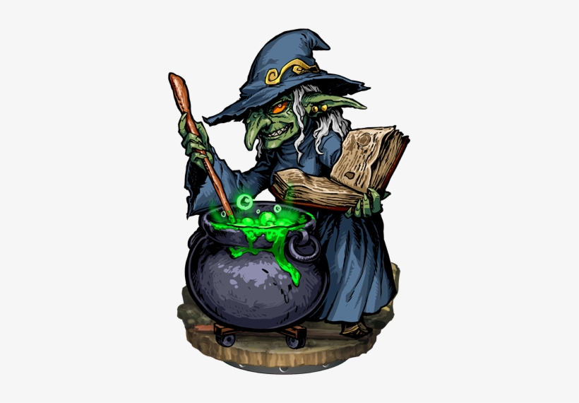 Witch And Cauldron Png, transparent png download