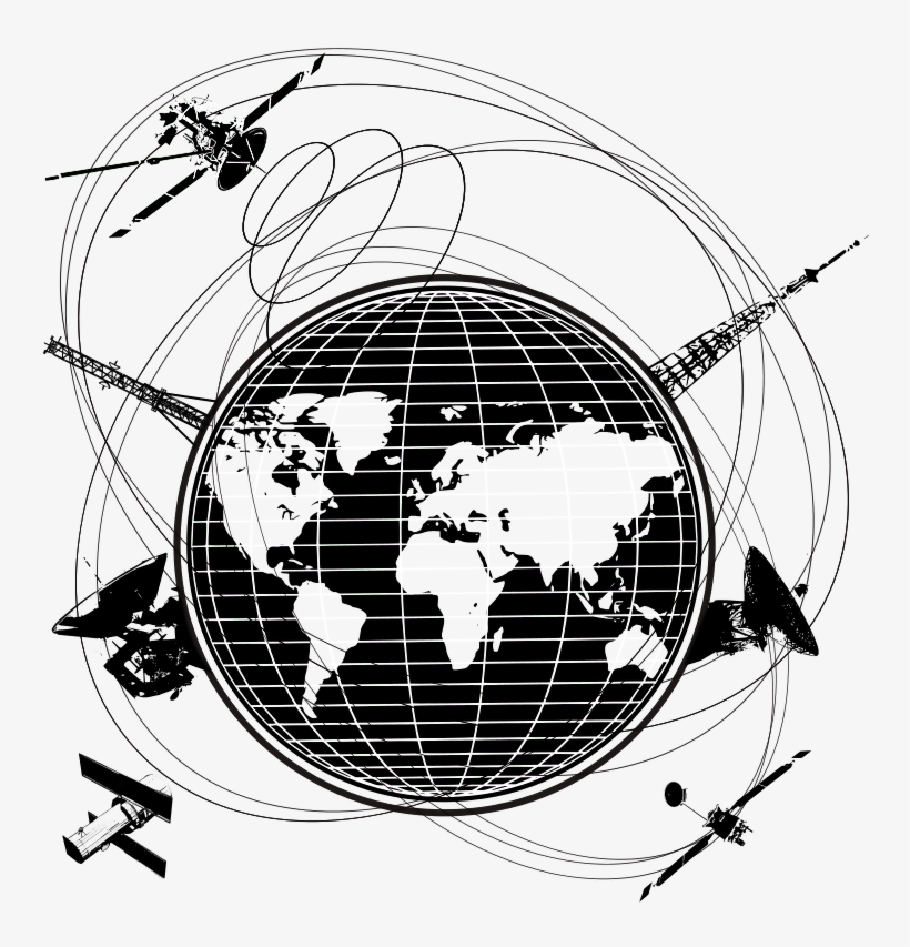 This Graphics Is Global Telecommunications About Radio, - World Map, transparent png download