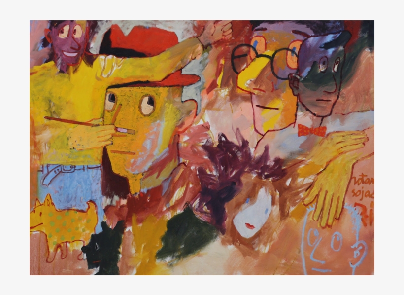 Man, With Things On The Mind - Modern Art, transparent png download