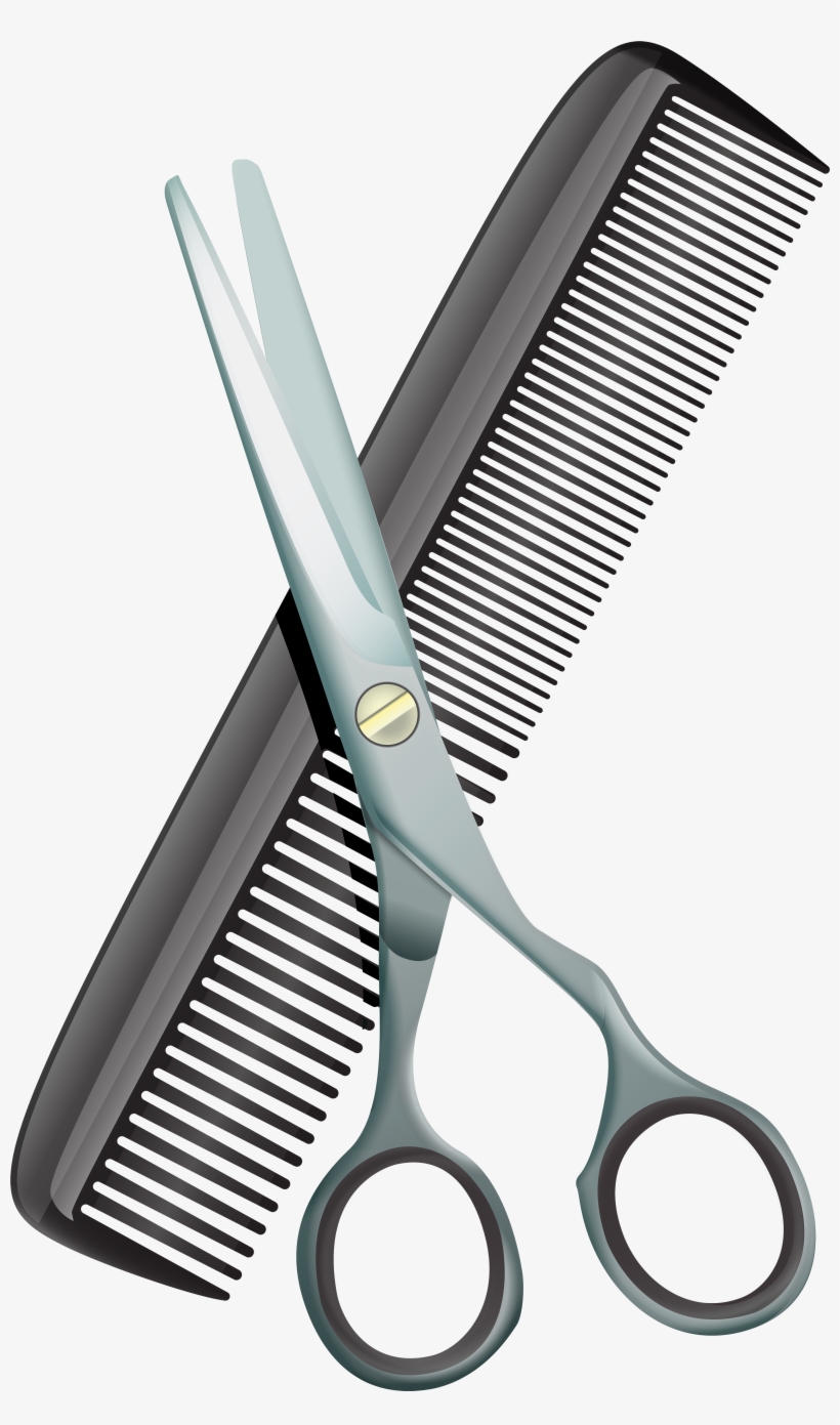 Comb And Scissors Clipart, transparent png download