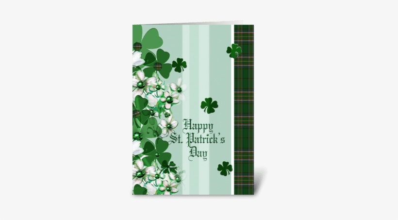 Patrick's Day Greeting Greeting Card - Tartan, transparent png download