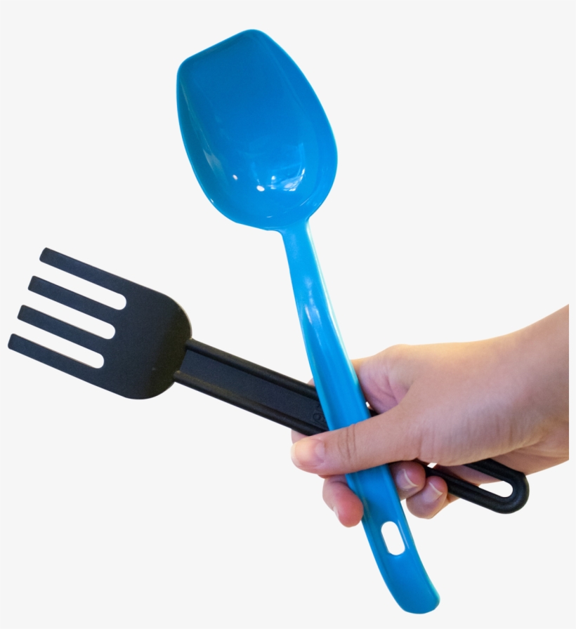 Hand Holding Fork And Spoon Png Image - Holding Spoon Png, transparent png download